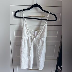 Xhilaration White Textured Camisole Top